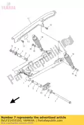 as, draaipunt van Yamaha, met onderdeel nummer 5VLF21410100, bestel je hier online: