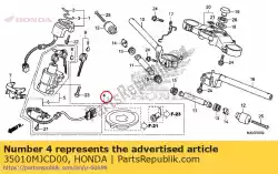 Ici, vous pouvez commander le jeu de clés auprès de Honda , avec le numéro de pièce 35010MJCD00: