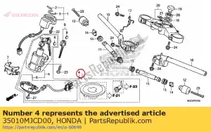 Honda 35010MJCD00 jeu de clés - La partie au fond