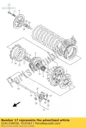 Aquí puede pedir primavera, embrague de Suzuki , con el número de pieza 2141338G00: