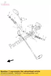 Here you can order the cable, throttle 2 from Yamaha, with part number 5YU263120000: