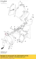 0918006368, Suzuki, distanziatore suzuki  650 2017 2018, Nuovo