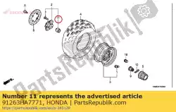 Tutaj możesz zamówić uszczelka przeciwpy? Owa 19x22,5x10,5 (arai) od Honda , z numerem części 91263HA7771: