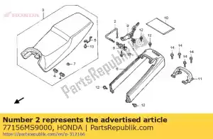 Honda 77156MS9000 kabel, zadelslot - Onderkant