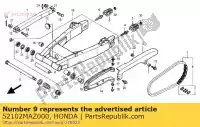 52102MAZ000, Honda, colarinho, braço oscilante p honda cbx4  dc cb super four f cb1300x4 1300 , Novo