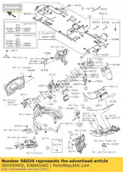 Ici, vous pouvez commander le étiquette, boîte à fusibles 2 zx1000nff auprès de Kawasaki , avec le numéro de pièce 560300902: