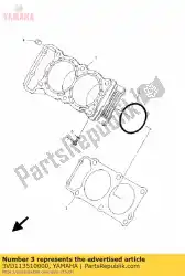 Here you can order the gasket, cylinder from Yamaha, with part number 3VD113510000: