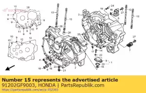 honda 91202GF9003 oil seal, 6x13x5(arai) - Bottom side