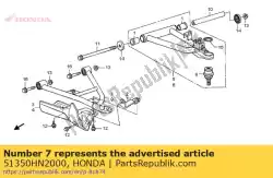 Aqui você pode pedir o arm assy., r. Diminuir em Honda , com o número da peça 51350HN2000: