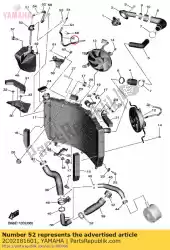 Ici, vous pouvez commander le tuyau 1 auprès de Yamaha , avec le numéro de pièce 2C02181601: