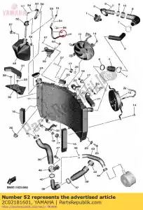 yamaha 2C02181601 rura 1 - Dół