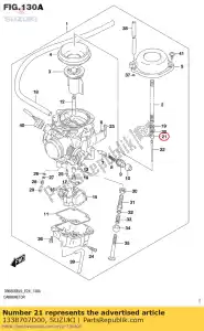 Suzuki 1338707D00 bague - La partie au fond