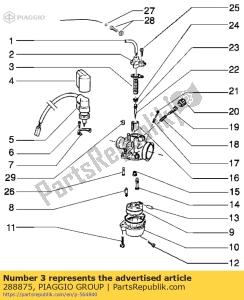 aprilia 288875 spring - Bottom side