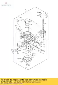 Suzuki 0949287002 jato, principal, 87,5 - Lado inferior