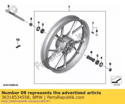 Aqui você pode pedir o bucha espaçadora - l = 11 mm em BMW , com o número da peça 36318534558: