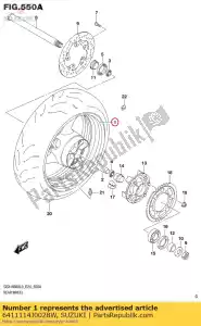 Suzuki 6411114J0028W roue rr 17 5/5 - La partie au fond