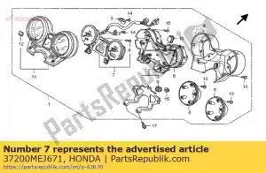 Honda 37200MEJ671 compteur, vitesse et tachymètre - La partie au fond