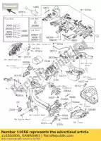 110560806, Kawasaki, support, relais-assy er650ecf kawasaki er-6f er-6n 650 2012 2013 2014 2015 2016, Nouveau