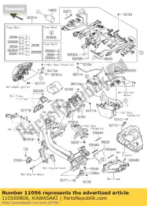 kawasaki 110560806 bracket,relay-assy er650ecf - Bottom side