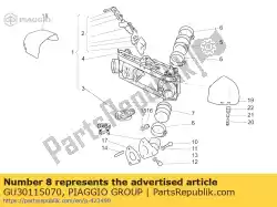 Here you can order the rh manifold from Piaggio Group, with part number GU30115070: