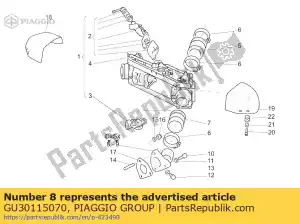 Piaggio Group GU30115070 rh manifold - Bottom side