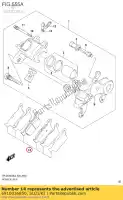 6910036850, Suzuki, juego de almohadillas suzuki rm  rmx rm125 rm250 dr z400e z400s z400sm drz400e drz400sm 250 125 400 , Nuevo