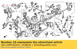 Here you can order the horn comp. (high) from Honda, with part number 38110MCWD01: