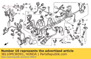 honda 38110MCWD01 horn comp. (high) - Bottom side