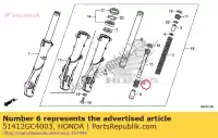 51412GC4003, Honda, spring, fr. cushion rebound honda  (j) type 2 japan hc06-100 (n) 1993 (p) spain cbr nsr mini hrc japan r (v) portugal rr (p) ww zb (j) 50 75 80 125 150 1988 1992 1993 1997 2000 2004 2005 2006 2007 2008 2009 2010 2011 2012 2013 2017 2018 2019, New