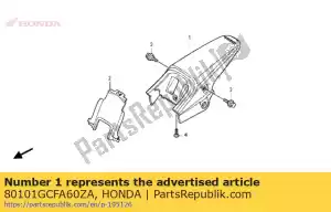 Honda 80101GCFA60ZA zestaw b?otników rr. (wl) * typ - Dół