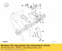 65142303247, BMW, linker zadeltas / radio bmw  750 1000 1100 1984 1985 1986 1987 1988 1989 1990 1991 1992 1993 1994 1995 1996 1997, Nieuw