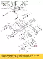 120531454, Kawasaki, corrente-guia klx250s9f kawasaki  klx 250 300 2009 2010 2011 2012 2013 2014 2015 2016 2017 2018 2019 2020 2021, Novo