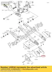 Aquí puede pedir cadena de guía klx250s9f de Kawasaki , con el número de pieza 120531454: