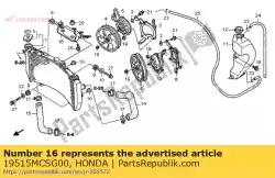 Here you can order the stay, radiator upper from Honda, with part number 19515MCSG00: