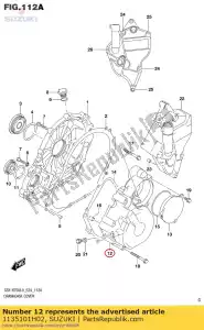 suzuki 1135101H02 pokrywa, generator - Dół