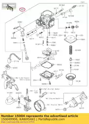 Here you can order the carburetor-assy from Kawasaki, with part number 150040906: