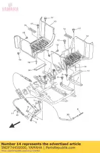 yamaha 5NDF74450000 placa 1 - Lado inferior