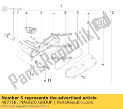 Aprilia 487718, Gasket, OEM: Aprilia 487718