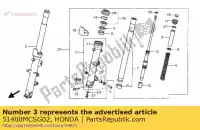 51400MCSG02, Honda, fork assy., r. fr. (###) honda st pan european  a st1300 st1300a 1300 , New