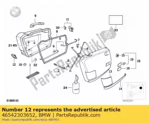 bmw 46542303652 case ophanging - Onderkant