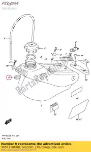 Suzuki 4454128H00 cushion,fuel ta - Bottom side