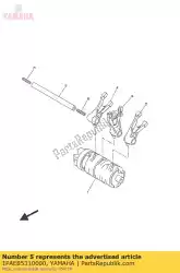 Ici, vous pouvez commander le barre, guide de fourchette de changement 1 auprès de Yamaha , avec le numéro de pièce 1PAE85310000: