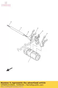 yamaha 1PAE85310000 stuur, schakelvorkgeleider 1 - Onderkant