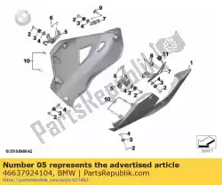 Qui puoi ordinare montare spoiler motore, anteriore destro da BMW , con numero parte 46637924104: