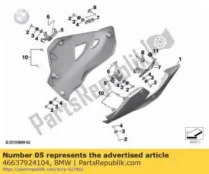 bmw 46637924104 montare spoiler motore, anteriore destro - Il fondo