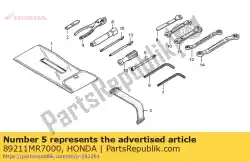 moersleutel, doos (8 mm) van Honda, met onderdeel nummer 89211MR7000, bestel je hier online:
