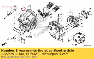 Honda 17225MGZD00 case sub assy., air clean - La partie au fond