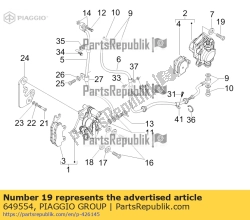 Aprilia 649554, Schroef, OEM: Aprilia 649554