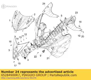 Piaggio Group 65284900R7 os?ona prawej d?oni - Dół