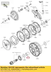 Aquí puede pedir cojinete de Kawasaki , con el número de pieza 921390710: